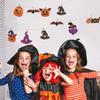 12pcs/set DIY Pumpkin Bat Ghost Pendant Cartoon Halloween Paper Hanging  Cosplay Party