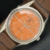 HANDAUFZUG VINTAGE FAVRE LEUBA SEA KING SCHWEIZER HERRENUHR ORANGE ZIFFERBLATT a703817-1