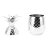 Cocktail Shaker Pineapple Shape Stainless Steel Polished Smooth Surface 500ml for Home Bar