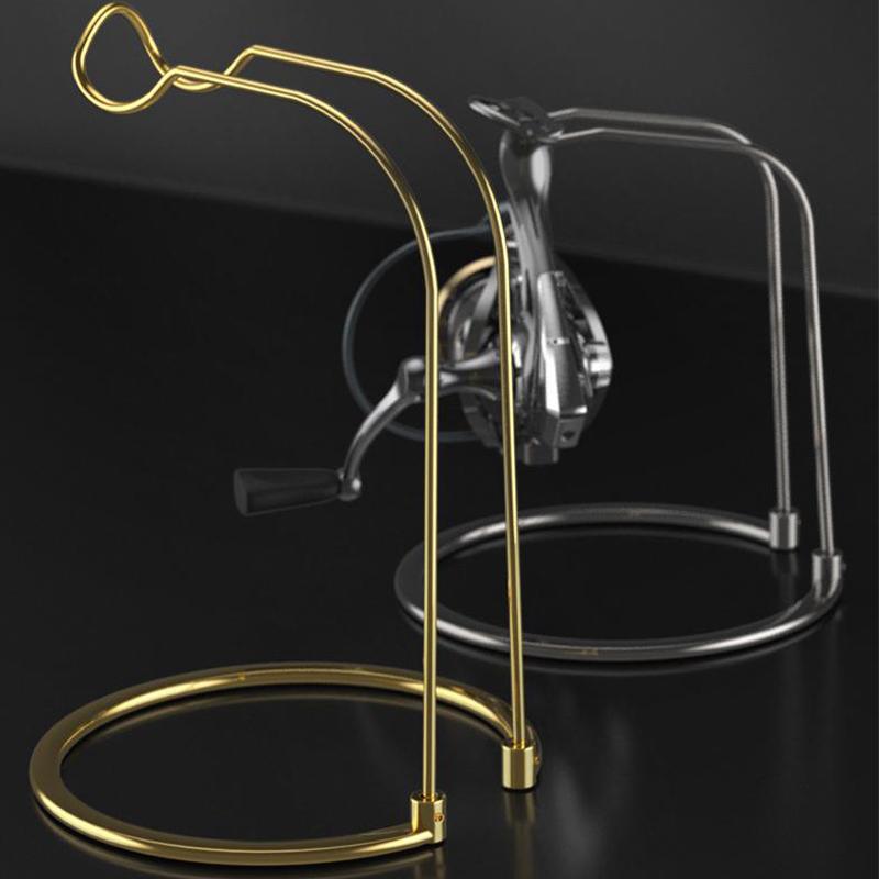 Fishing Reel Display Holder Stainless Steel Spinning Reel Stand Rack Support Storage Durable Accessories