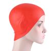   Unisex Silicone Waterproof Swimming     High Elastic Swimmer Hat White