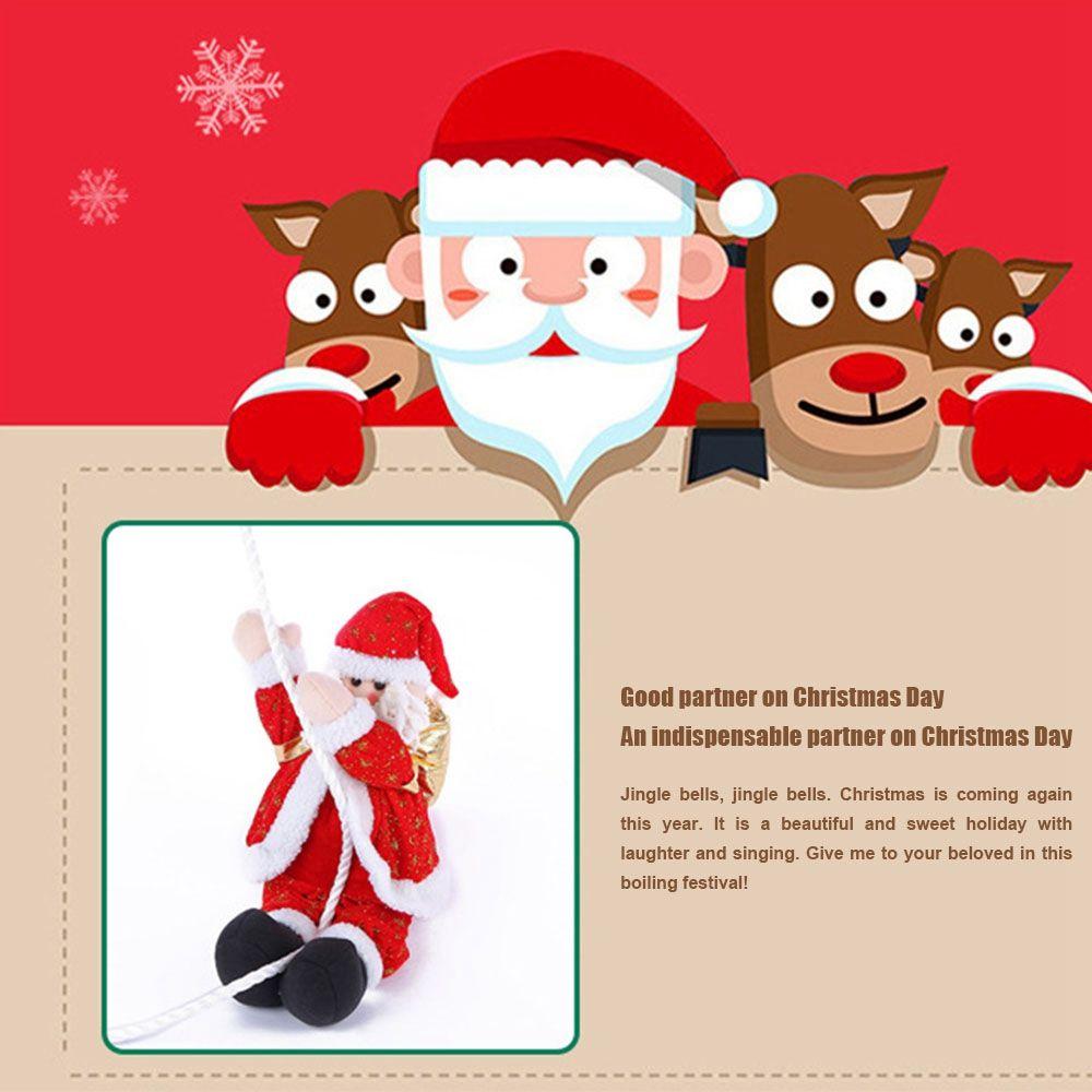 Weihnachten Weihnachtsdekorationen Hängende Santa Puppe Anhänger Weihnachtsmann Baumschmuck Plüschpuppe Spielzeug