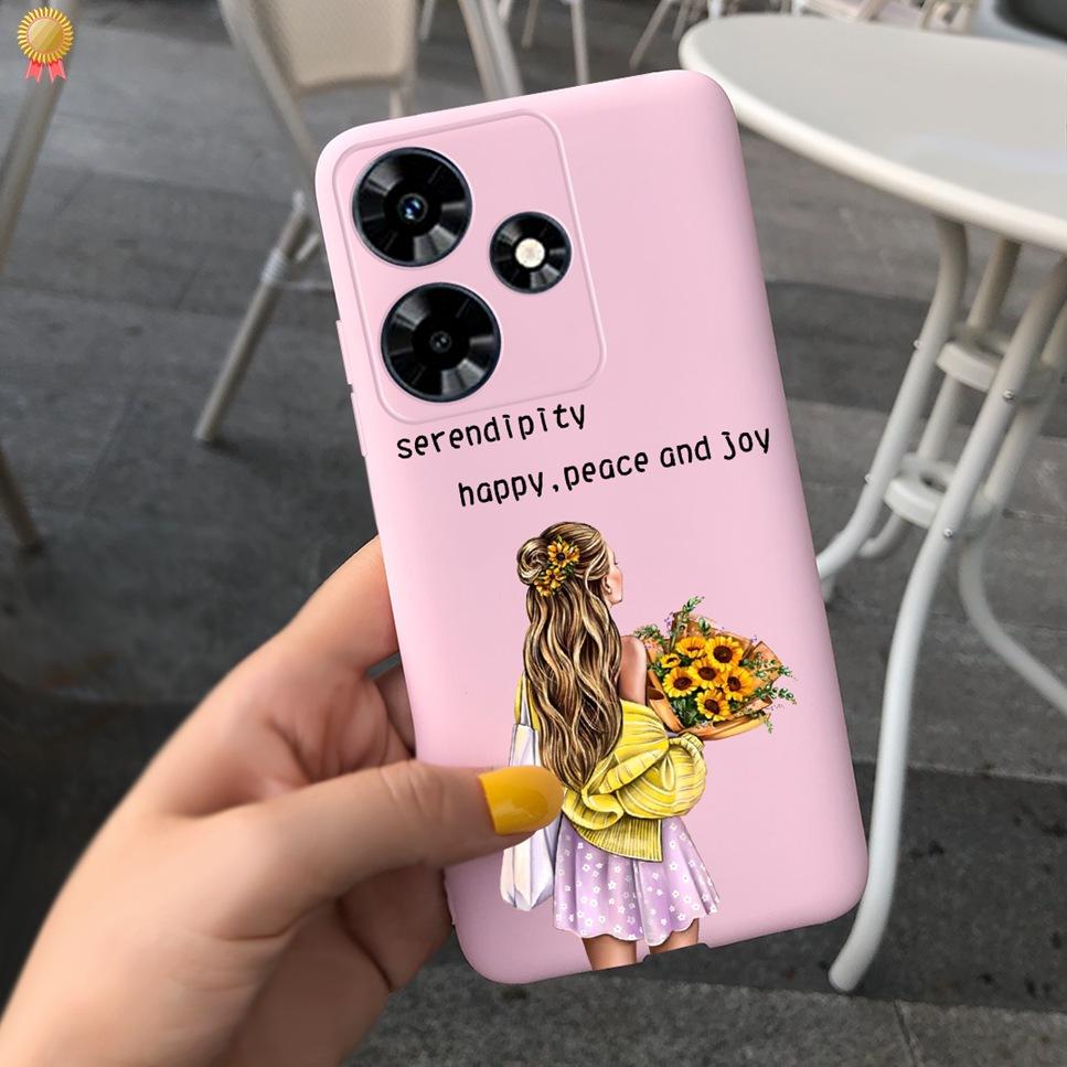For Infinix Hot 30 Play 30i 4G Case Cute Astronaut Painted TPU Silicone Shockproof Cover For Infinix Hot 30 Play 30i Phone Case