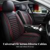 Seamless Fit Single Seat Cover Quilted Leather Easy To Clean Headrest