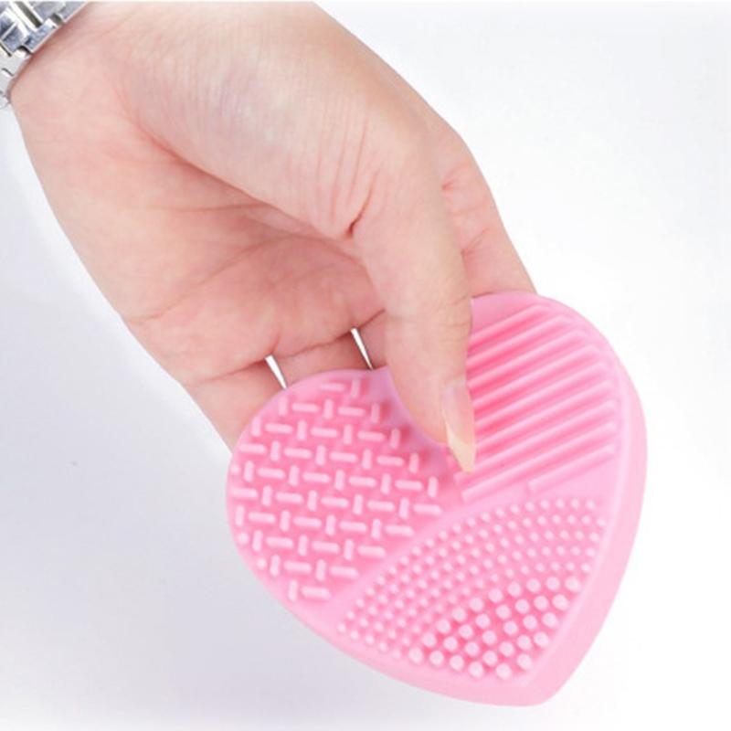 Brush Wash The Brush Silicone Heart Shape Makeup Brush Cleaner Cosmetic Cleaning