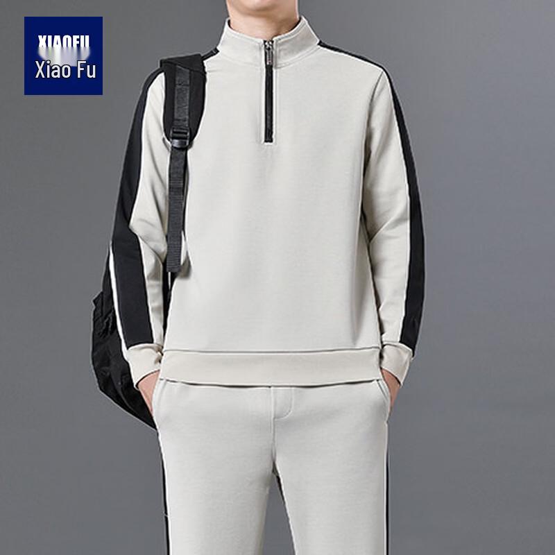 

Men s Stand-Collar Half-Zip Sweatshirt & Long-Sleeve T-Shirt Set XL