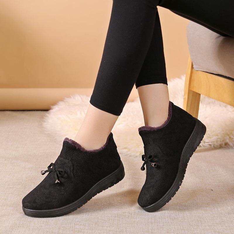 Beijing Cloth Shoes Winter Old Woman Cotton Shoes Warm Old Lady Old Shoes Piled Thickened Cotton Shoes
