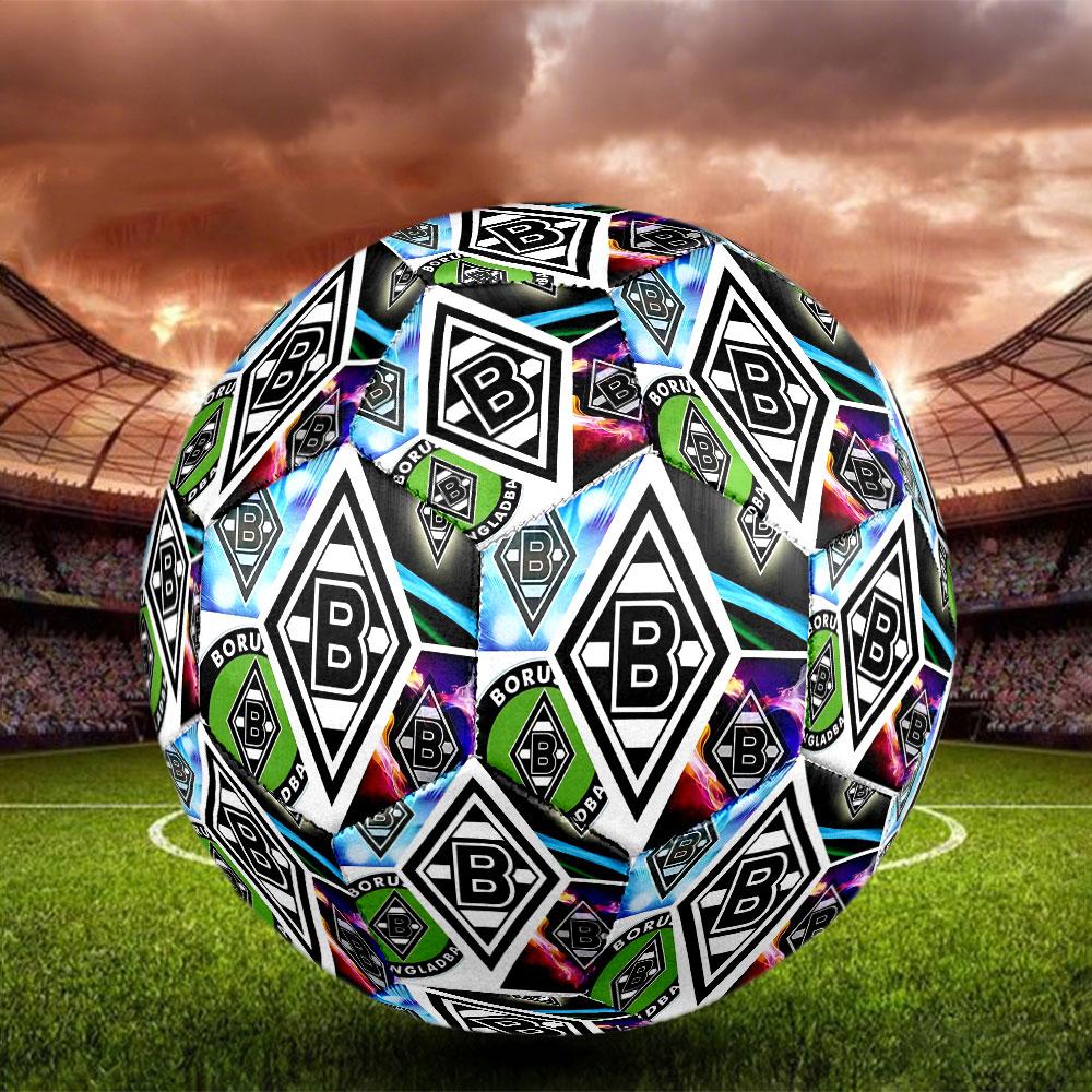 Borussia Monchengladbach Print Size 5 Soccer Ball, Standard Match Football for Sports Game and Team Practice, Ideal Gift for Soccer Fans