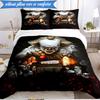 Scary Clown Horror 3pcs K-pop Music Group Bedding set,Ideal for Bedroom, Dormitory,Including Duvet Cover And 2pcs Pillowcases,Fan Gifts