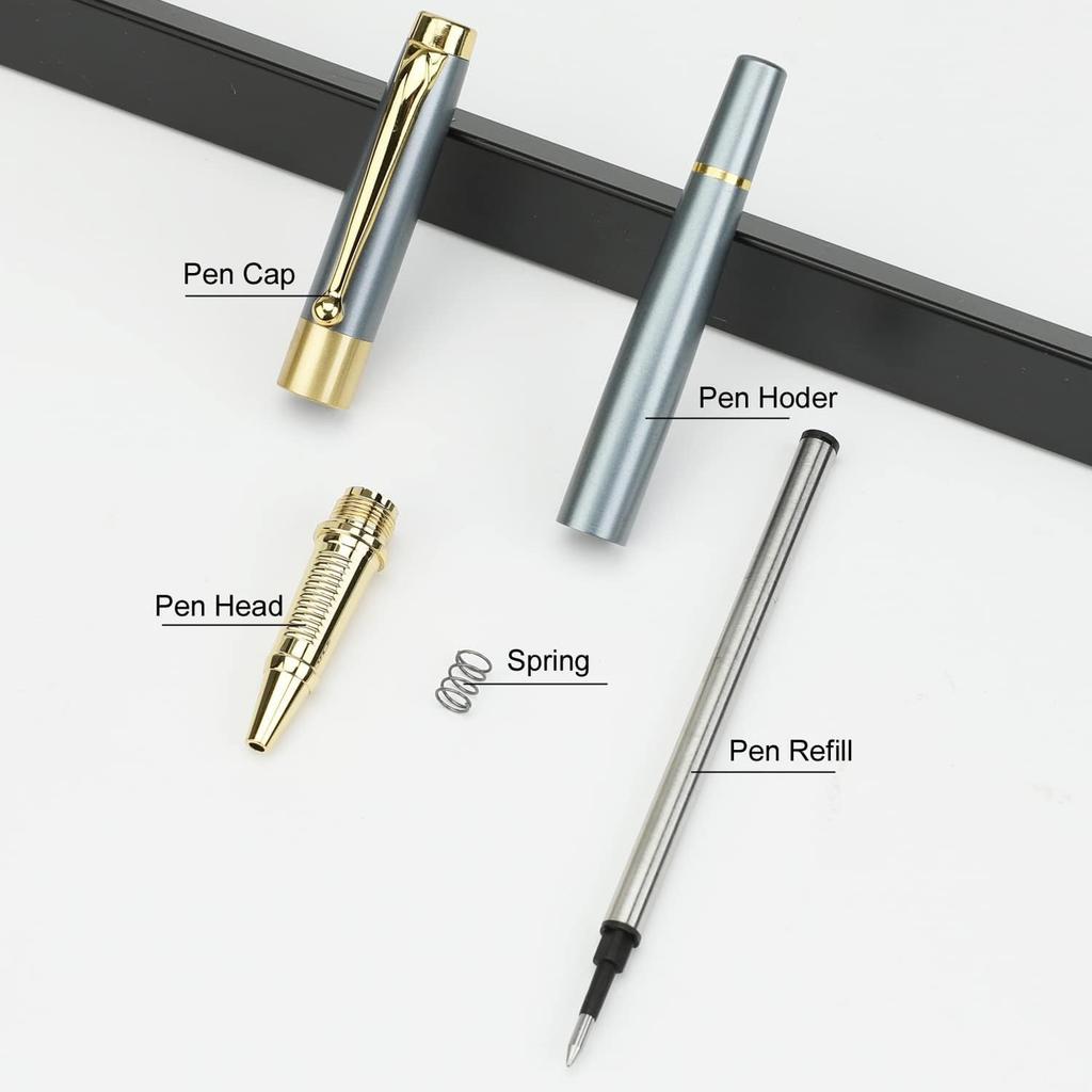 Roseelf Luxury Ballpoint Stylish and Popular Gift Set with Black Line Perfect Gift Set for Men and Professional Nice Ballpoint Elegant Gift