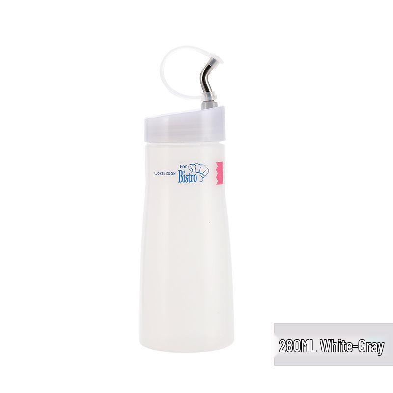 Japanese Style Squeeze Bottle Set - Plastic Vinegar, Oil, Sauce Dispenser with Pointed Nozzle for Commercial and Household Use.
