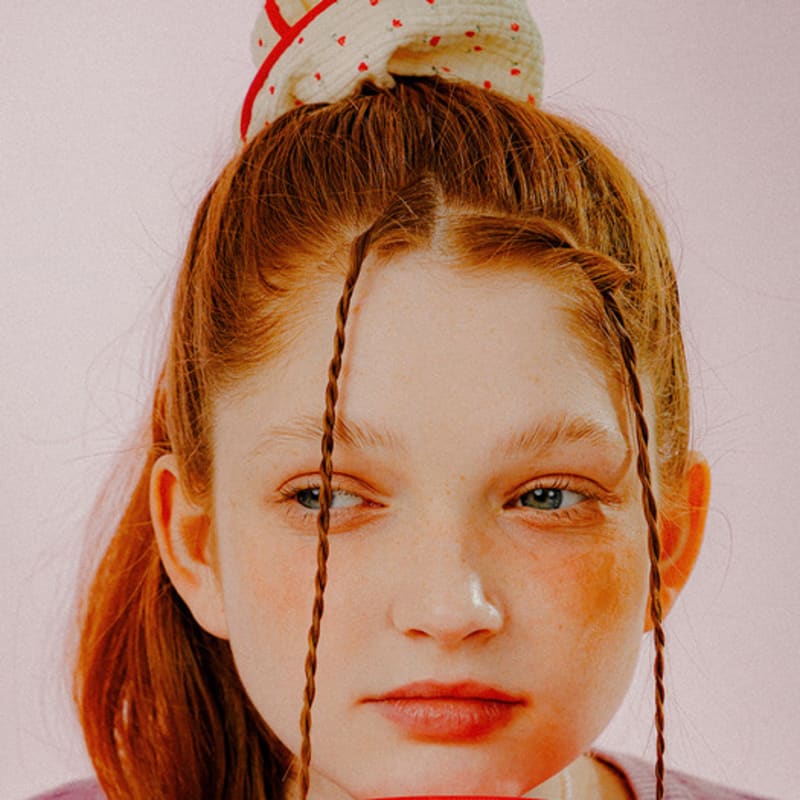 

хлопковая резинка-скранчи «тюльпан» от mellotory Red