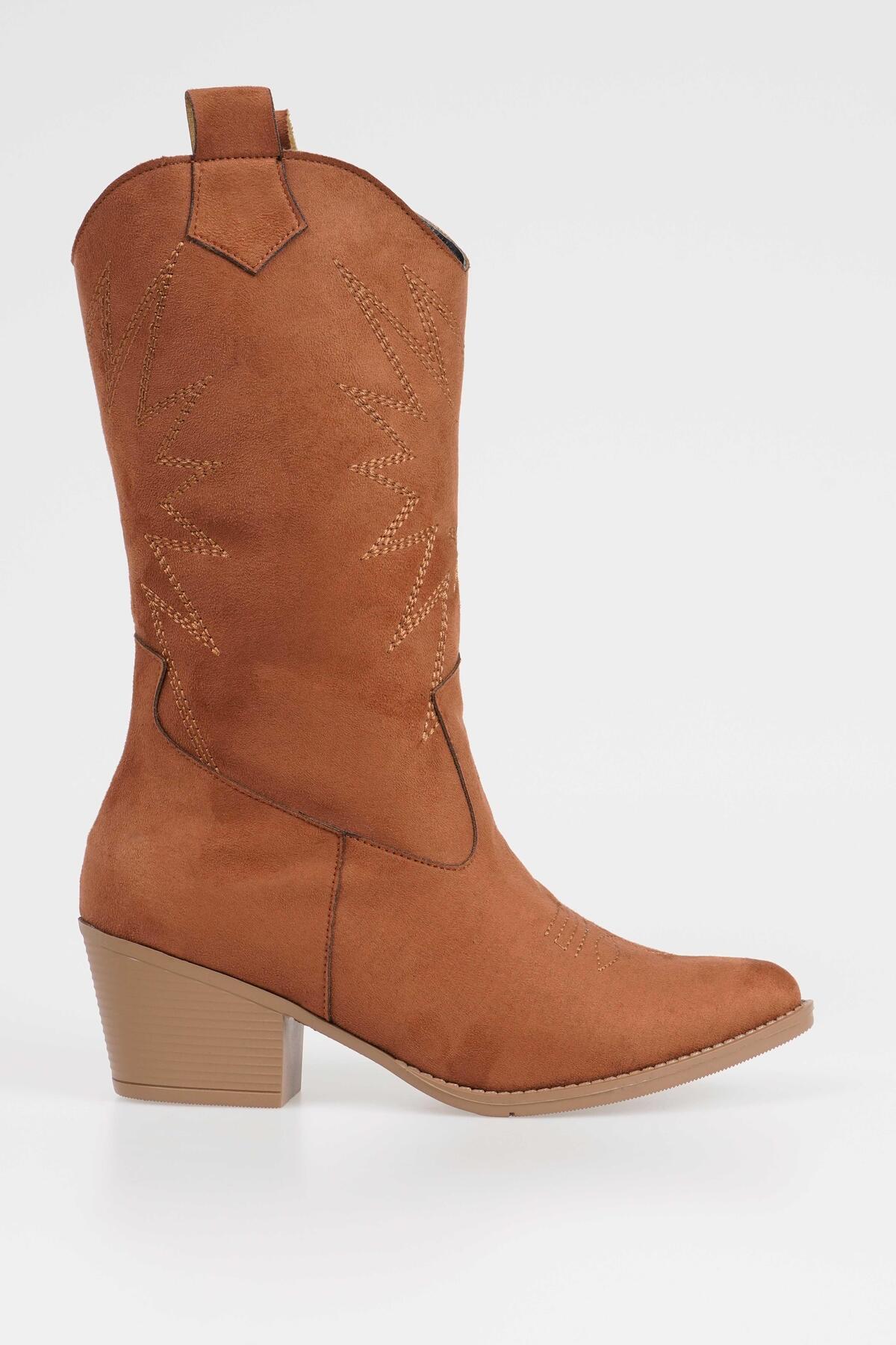 

Женские ковбойские сапоги на каблуке, замшевые ковбойские сапоги