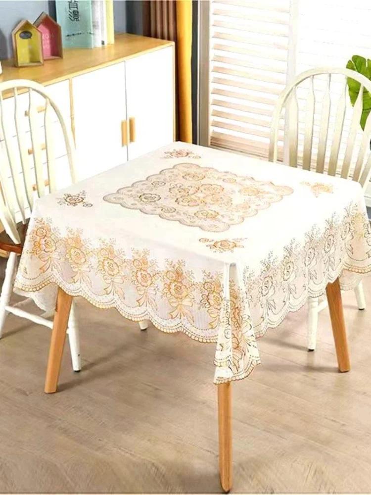 Квадратная скатерть горячего тиснения из ПВХ — фото 3