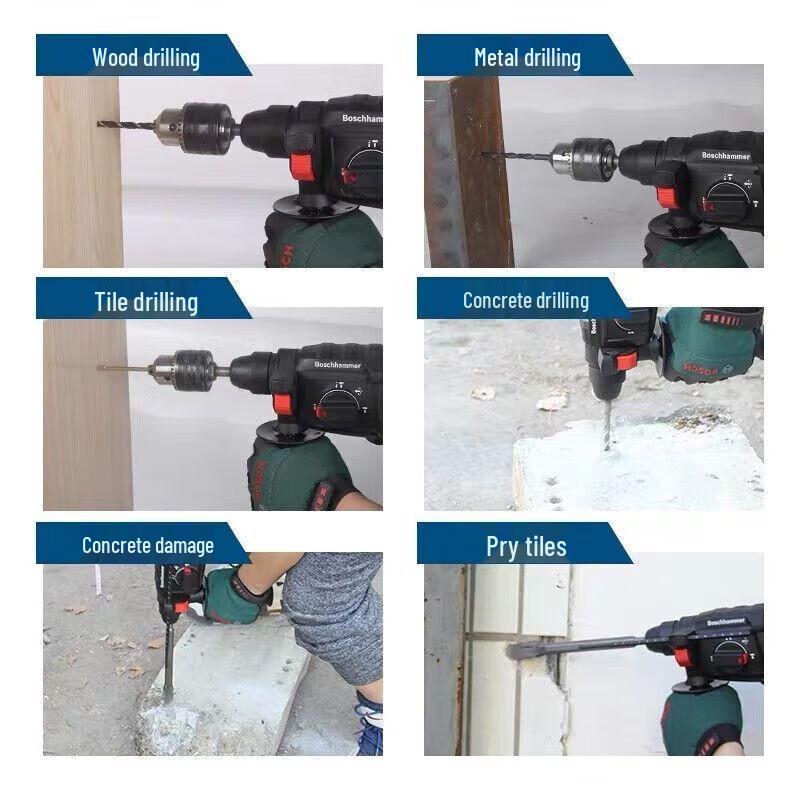 Bosch GBH 220 Professional Rotary Hammer Drill CN plug (adapter included)