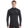 [Nesseo] Rash Guard Men's Long Sleeve Swimsuit Rush Parka with