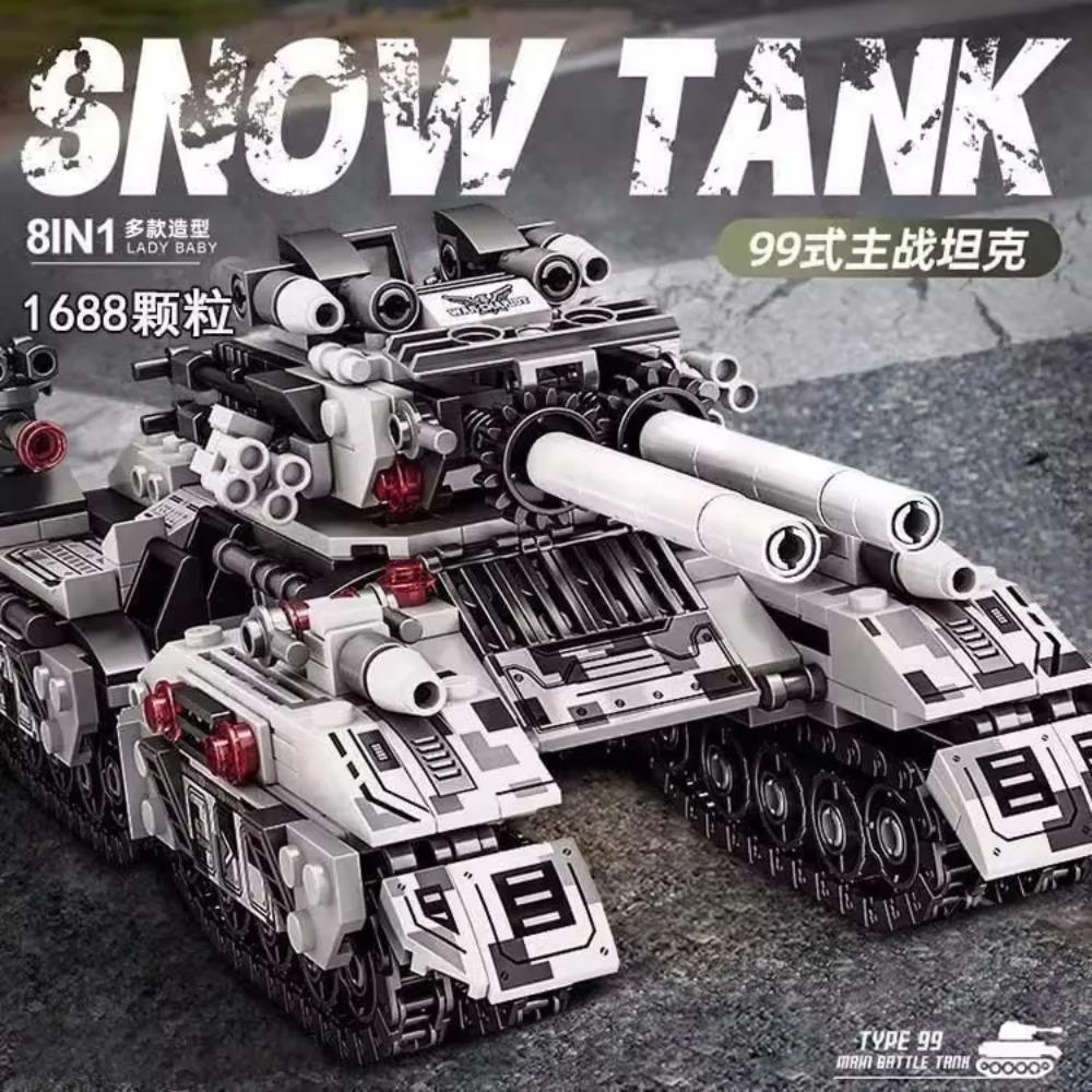 Tracked Military Armored Vehicles, Tanks, 6-12 Years Old Educational Assembly Toys, Birthday Gifts for Boys