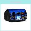Astro Double Layer Pencil Case With Durable Nylon Material For Elementary School Students