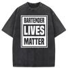 Bartender Lives Matter Lustiges Design T-Shirt Preppy Stil Langarm Thanksgiving Tag Herren Sweatshirts Brandneues T-Shirt
