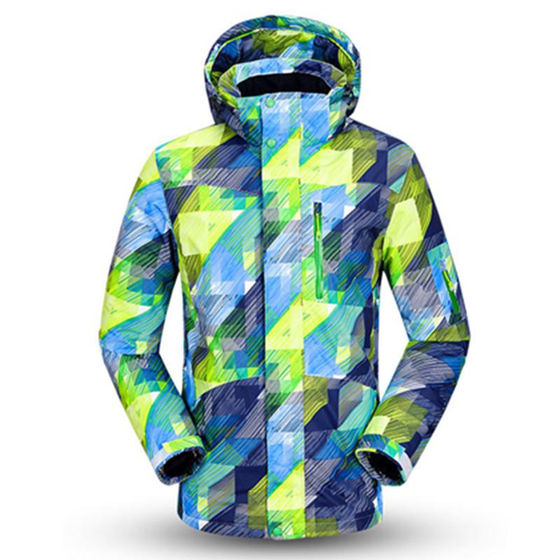 Men's Winter Ski Jackets Outdoor Warm Windproof Waterproof Snowboarding Jacket Hooded Mountain Coat Skiing Jacket for Male