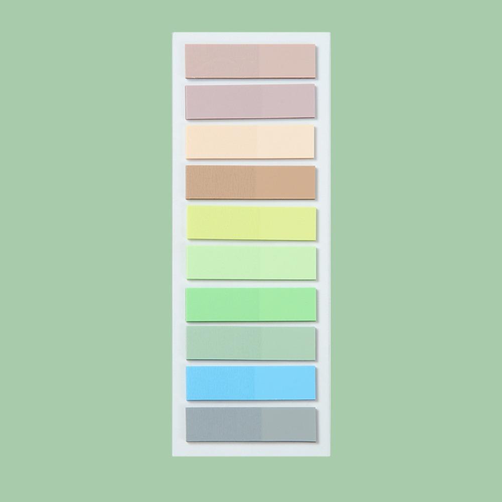 PET Material Index Sticker Translucent Page Marker European Retro Index Tabs  Organization