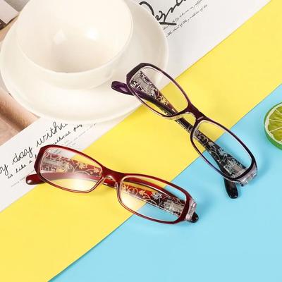 Magnifying Ultra Light Resin Eye Wear Print Flower Reading Glasses Vision Care Eyeglasses +1.00~+4.0 Diopter