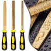 3pcs 6 Inches Brazing Emery Wood Rasp Set Double-Sided Files For DIY Woodworking Grinding Wood Rasp Set Hand Tools Files