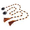 2pcs Halloween Beads Garland Decor Colorful Rustic Farmhouse Bead Garland Wood Beads Garland for Tree Wall