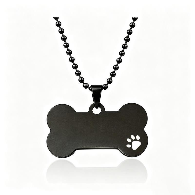 Round Bead Stainless Steel Necklace with Custom Engraving – Ideal Birthday Gift