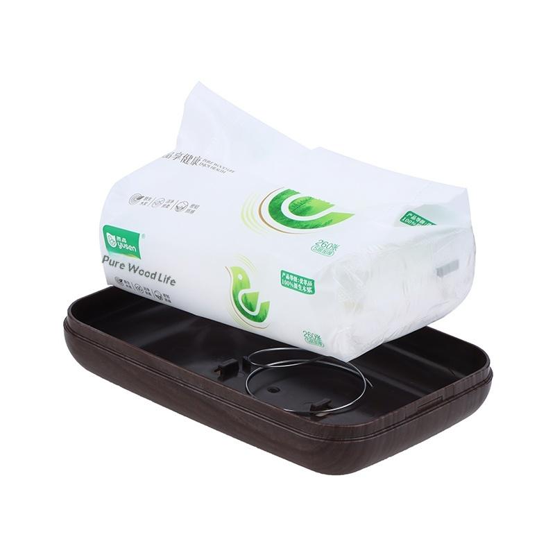 1Pc Retro Imitation Wood Tissue Box Living Room Paper Box Table Desktop Storage Bathroom Home Decoration Tissue Case