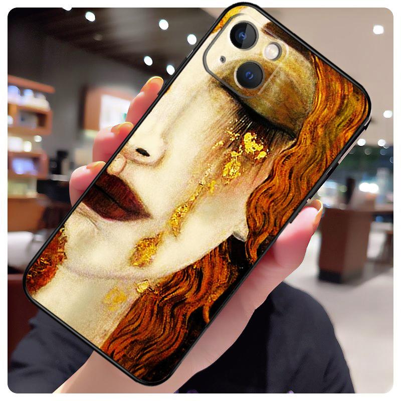 Kiss by Gustav Klimt Case For iPhone 15 Pro Max 14 13 12 11 16 17 Pro Max mini 15 16 Plus 16e 17 Air Phone Cover