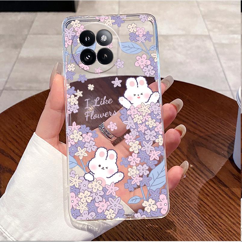 For Xiaomi Civi 4 Pro Case Clear Luxury Cute Love Rabbit Funny TPU Soft Silicone Back Cover For Xiaomi 14 Civi 4Pro Phone Case