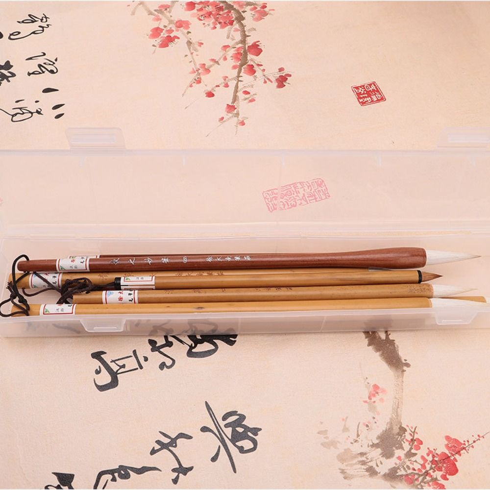 

Drawing Tool Box Brush Painting Pencils Storage Box Transparent Pen Container