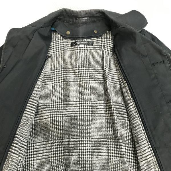 GLR UNITED ARROWS Balmacaan Coat with Liner Men S Black Outer cBH674