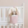 Cartoon Rabbit Shape Storage Bag Cotton Newborn Bed Headboard Organizer  Dormitory
