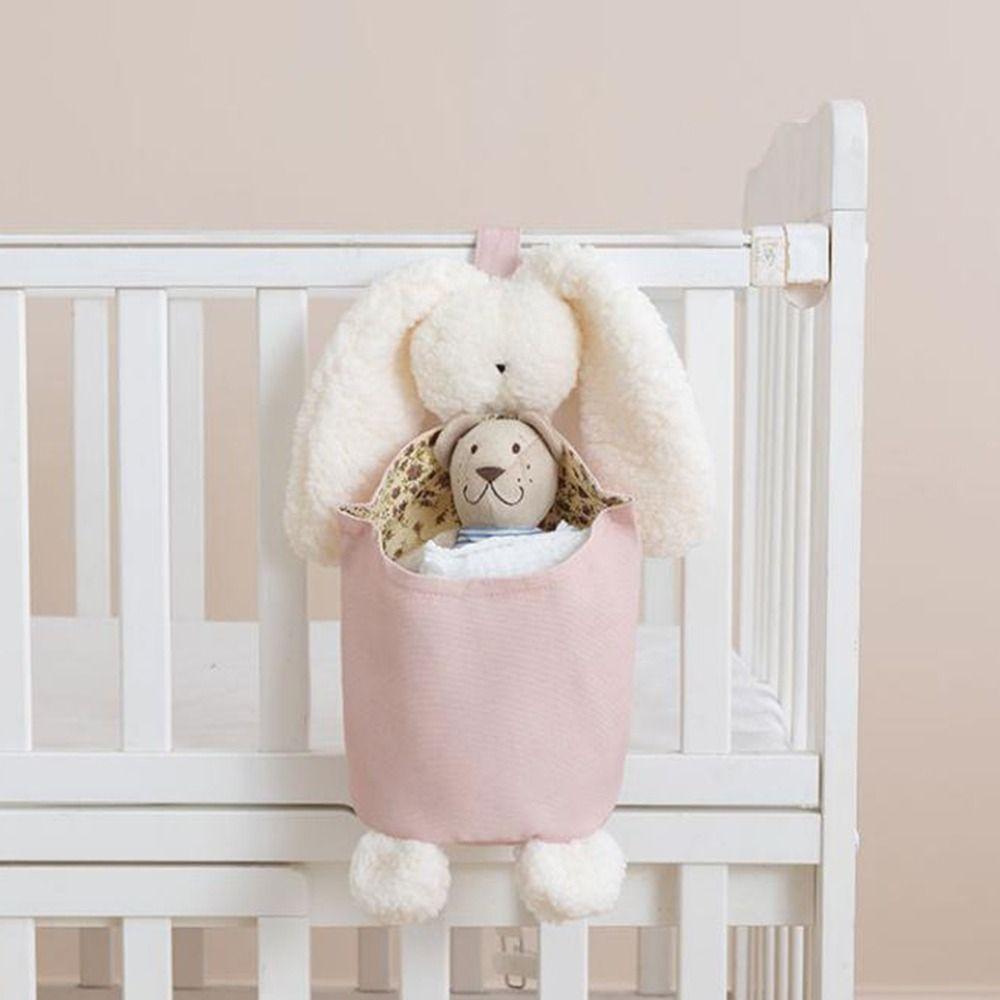 Cartoon Rabbit Shape Storage Bag Cotton Newborn Bed Headboard Organizer  Dormitory
