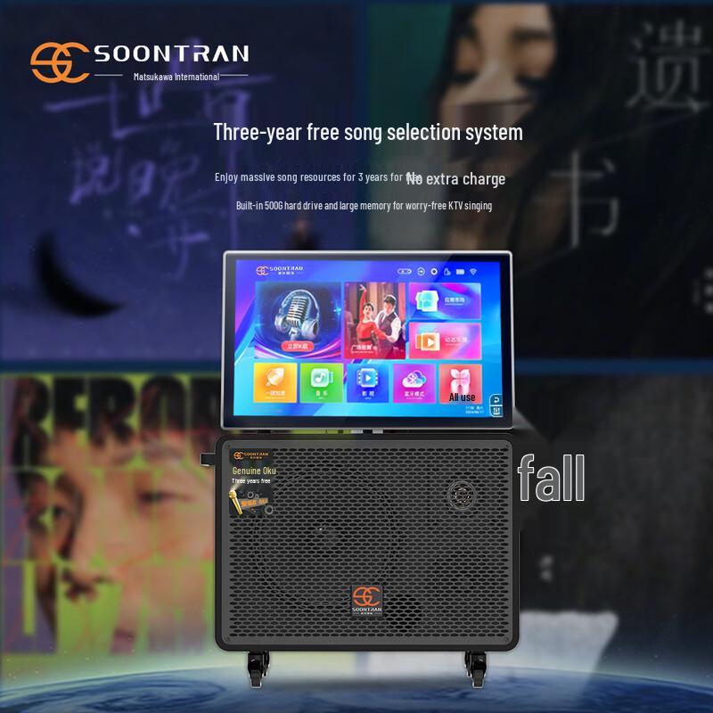 Songchuan International SA20 Portable Outdoor Karaoke Speaker with Subwoofer CN Plug (adapter Included) (CN Version)