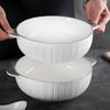 Baichendao Double-Ear Ceramic Soup Bowl
