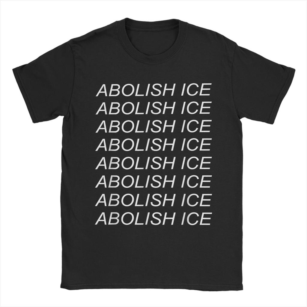 Abolish Ice Refugee Close The Camps Cotton TShirt For Mens Beach Vintage T Shirts Comfortable Harajuku Tee Shirt Plus Size