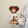 Pippa Potato Doll 24cm Vinyl Figurine Curly Red Hair Green Plaid Outfit Collectible Toy Home Decor Girl Birthday Surprise Gift