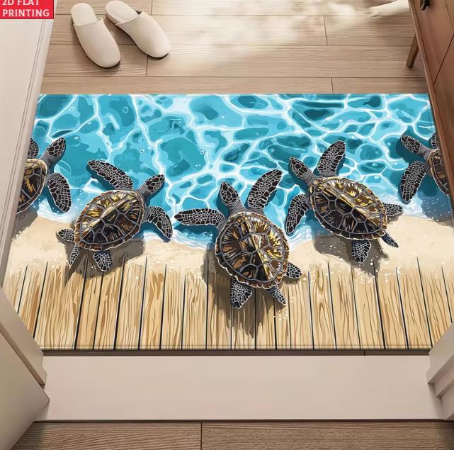 Phantom-Sumpfschildkröte Fußmatte Außenfußmatte Rutschfeste Badezimmerfußmatte Schlafzimmer Wohnzimmer Eingang Plan Design Fußmatte