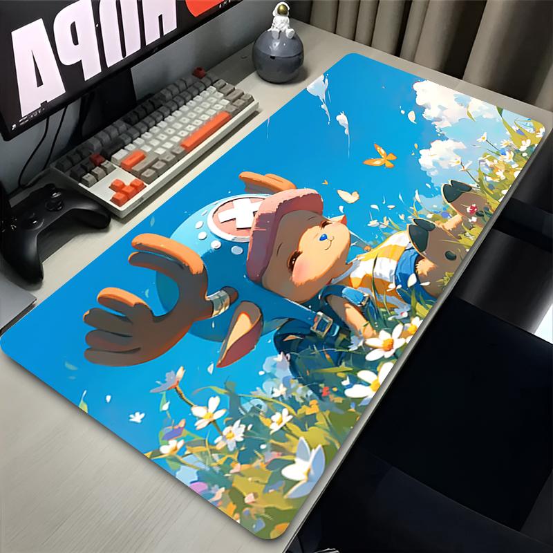 Large Mouse Pad Anime Cute Mousepads Kawaii Table Accessories Desk Mats Oone Ppiece Tony Tony Chopper Pc Laptop Mouse Mats