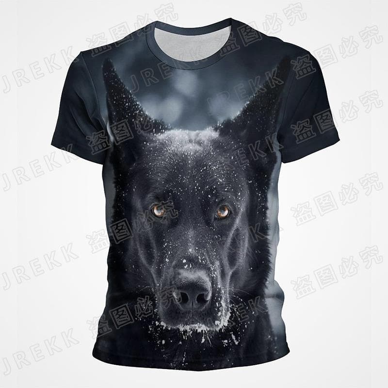 Ανδρική Μόδα 3D Τυπωμένο Ανδρικό T-Shirt Στρογγυλή Λαιμόκοψη Κοντομάνικο Μοντέρνο Street Wear