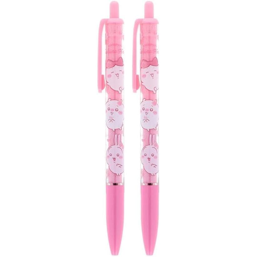 Sun-Star Stationery Chiikawa Ballpoint Pen Sakura S4659600 Glittering Lam Clear Barrel Oil-Based Black 0.5mm
