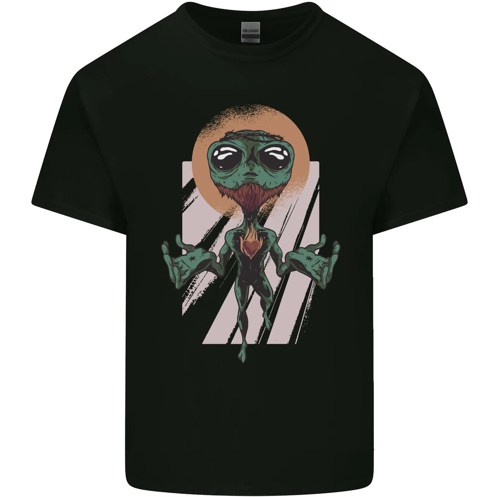 Religious Alien Kids T-Shirt Childrens M
