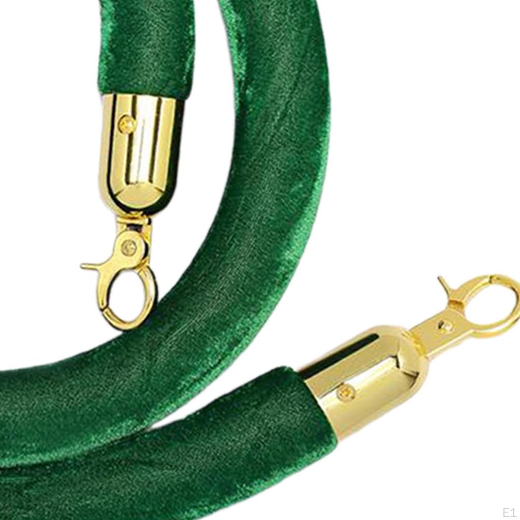 150cm Sammet Avspärrningsrep Tillbehör Multifunktionell Stolpe för Inomhus Utomhus Offentlig Plats