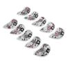 10Pcs Skull USB Golf Iron Club Head Covers PU Leather Golf Club Head Covers Headcovers Red
