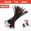 10pcs/lot 1S 2S 3S 4S 5S 6S 7S 8S Lipo Battery Balance Charger Cable IMAX B6 Connector Plug Wire 30 20 15 10cm Single Head Wire