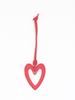 High-Grade PU Leather Heart Keyring Pendant