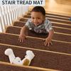 Self-Adhesive Stair Treads Non-Slip No-Glue Carpet Step Mats Indoor Staircase Protector Anti-Slip Rug 17.5x28.5 Inch 10pcs